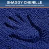 imageSmiry Bathroom Rugs Sets 2 Piece Soft Absorbent Chenille Machine Washable Non Slip Shaggy Bath Rug Set for Tub Shower and Floor 30x2024x16 BeigeRoyal Blue