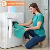 imageSmiry Bathroom Rugs Sets 2 Piece Soft Absorbent Chenille Machine Washable Non Slip Shaggy Bath Rug Set for Tub Shower and Floor 30x2024x16 BeigeTurquoise