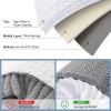 imageSmiry Bathroom Rugs Sets 2 Piece Soft Absorbent Chenille Machine Washable Non Slip Shaggy Bath Rug Set for Tub Shower and Floor 30x2024x16 BeigeWhite