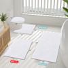 imageSmiry Bathroom Rugs Sets 2 Piece Soft Absorbent Chenille Machine Washable Non Slip Shaggy Bath Rug Set for Tub Shower and Floor 30x2024x16 BeigeWhite