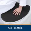 imageSmiry Soft Chenille Bathroom Toilet Lid Cover Machine Washable Covers 175x15 Fits Most Round Elongated and Oblong Lids Accessories Decor BlackBlack