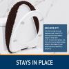 imageSmiry Soft Chenille Bathroom Toilet Lid Cover Machine Washable Covers 175x15 Fits Most Round Elongated and Oblong Lids Accessories Decor BlackBrown
