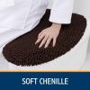 imageSmiry Soft Chenille Bathroom Toilet Lid Cover Machine Washable Covers 175x15 Fits Most Round Elongated and Oblong Lids Accessories Decor BlackBrown
