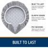imageSmiry Soft Chenille Bathroom Toilet Lid Cover Machine Washable Covers 175x15 Fits Most Round Elongated and Oblong Lids Accessories Decor BlackGrey