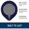 imageSmiry Soft Chenille Bathroom Toilet Lid Cover Machine Washable Covers 175x15 Fits Most Round Elongated and Oblong Lids Accessories Decor BlackNavy Blue