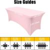 imageSmiry 2 Pack Spandex Table Cloth 6FT Elastic Fitted Stretch Tablecloths for Rectangle Tables Washable Table Cover for Outdoor Wedding Banquet ampamp Parties Navy 72Lx30Wx30H InchPink