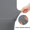 imageSmiry 2 Pack Spandex Table Cloth 6FT Elastic Fitted Stretch Tablecloths for Rectangle Tables Washable Table Cover for Outdoor Wedding Banquet ampamp Parties Navy 72Lx30Wx30H InchGrey