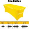 imageSmiry 2 Pack Spandex Table Cloth 6FT Elastic Fitted Stretch Tablecloths for Rectangle Tables Washable Table Cover for Outdoor Wedding Banquet ampamp Parties Navy 72Lx30Wx30H InchYellow