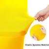 imageSmiry 2 Pack Spandex Table Cloth 6FT Elastic Fitted Stretch Tablecloths for Rectangle Tables Washable Table Cover for Outdoor Wedding Banquet ampamp Parties Navy 72Lx30Wx30H InchYellow
