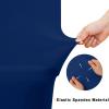 imageSmiry 2 Pack Spandex Table Cloth 6FT Elastic Fitted Stretch Tablecloths for Rectangle Tables Washable Table Cover for Outdoor Wedding Banquet ampamp Parties Navy 72Lx30Wx30H InchNavy