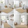 imageSmiry Bathroom Rugs Mat 30x20 Extra Soft Absorbent Chenille Bath Rugs Non Slip Rubber Backing Machine Washable Quick Dry Bath Mats for Bathroom Floor Tub Shower Home Decor Accessories GreyBeige