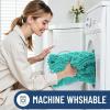 imageSmiry Bathroom Rugs Mat 30x20 Extra Soft Absorbent Chenille Bath Rugs Non Slip Rubber Backing Machine Washable Quick Dry Bath Mats for Bathroom Floor Tub Shower Home Decor Accessories GreyTurquoise