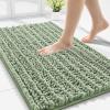 imageSmiry Bathroom Rugs Mat 30x20 Extra Soft Absorbent Chenille Bath Rugs Non Slip Rubber Backing Machine Washable Quick Dry Bath Mats for Bathroom Floor Tub Shower Home Decor Accessories GreySage Green