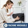 imageSmiry Bathroom Rugs Mat 30x20 Extra Soft Absorbent Chenille Bath Rugs Non Slip Rubber Backing Machine Washable Quick Dry Bath Mats for Bathroom Floor Tub Shower Home Decor Accessories GreyDark Grey