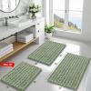 imageSmiry Bathroom Rugs Mat 30x20 Extra Soft Absorbent Chenille Bath Rugs Non Slip Rubber Backing Machine Washable Quick Dry Bath Mats for Bathroom Floor Tub Shower Home Decor Accessories GreySage Green
