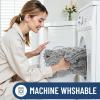 imageSmiry Bathroom Rugs Mat 30x20 Extra Soft Absorbent Chenille Bath Rugs Non Slip Rubber Backing Machine Washable Quick Dry Bath Mats for Bathroom Floor Tub Shower Home Decor Accessories GreyLight Grey