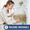 imageSmiry Bathroom Rugs Mat 30x20 Extra Soft Absorbent Chenille Bath Rugs Non Slip Rubber Backing Machine Washable Quick Dry Bath Mats for Bathroom Floor Tub Shower Home Decor Accessories GreyBeige
