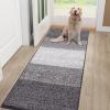 imageSmiry Dog Door Mat for Muddy Paws Absorbs Moisture and Dirt LowProfile Entryway Mat with NonSlip Backing Entry Indoor Outdoor Doormat for Inside Floor 30x20 Inches BlackLight Grey