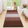imageSmiry Dog Door Mat for Muddy Paws Absorbs Moisture and Dirt LowProfile Entryway Mat with NonSlip Backing Entry Indoor Outdoor Doormat for Inside Floor 30x20 Inches BlackBrown