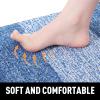 imageSmiry Dog Door Mat for Muddy Paws Absorbs Moisture and Dirt LowProfile Entryway Mat with NonSlip Backing Entry Indoor Outdoor Doormat for Inside Floor 30x20 Inches BlackNavy Blue