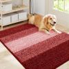 imageSmiry Dog Door Mat for Muddy Paws Absorbs Moisture and Dirt LowProfile Entryway Mat with NonSlip Backing Entry Indoor Outdoor Doormat for Inside Floor 30x20 Inches BlackBurgundy