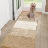 imageSmiry Dog Door Mat for Muddy Paws Absorbs Moisture and Dirt LowProfile Entryway Mat with NonSlip Backing Entry Indoor Outdoor Doormat for Inside Floor 30x20 Inches BlackBeige
