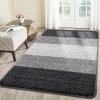 imageSmiry Dog Door Mat for Muddy Paws Absorbs Moisture and Dirt LowProfile Entryway Mat with NonSlip Backing Entry Indoor Outdoor Doormat for Inside Floor 30x20 Inches BlackGrey