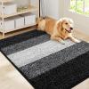 imageSmiry Dog Door Mat for Muddy Paws Absorbs Moisture and Dirt LowProfile Entryway Mat with NonSlip Backing Entry Indoor Outdoor Doormat for Inside Floor 30x20 Inches BlackBlack