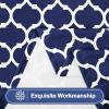 imageSmiry Picnic Table Cover with Bench Covers Waterproof Elastic Fitted Tablecloth for 6 Foot Tables Washable Polyester Tablecloths for Camping Indoor ampamp Outdoor Green Blue 30x72 Inch 3pc SetNavy
