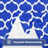 imageSmiry Picnic Table Cover with Bench Covers Waterproof Elastic Fitted Tablecloth for 6 Foot Tables Washable Polyester Tablecloths for Camping Indoor ampamp Outdoor Green Blue 30x72 Inch 3pc SetBlue