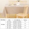 imageSmiry Rectangle Faux Linen Table Cloth Waterproof Burlap Fabric Tablecloth Washable Decorative Farmhouse Table Covers for Kitchen Dining Parties 52x70 Amber BronzeChampagne