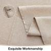 imageSmiry Rectangle Faux Linen Table Cloth Waterproof Burlap Fabric Tablecloth Washable Decorative Farmhouse Table Covers for Kitchen Dining Parties 52x70 Amber BronzeLinen