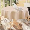 imageSmiry Rectangle Faux Linen Table Cloth Waterproof Burlap Fabric Tablecloth Washable Decorative Farmhouse Table Covers for Kitchen Dining Parties 52x70 Amber BronzeChampagne