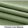 imageSmiry Rectangle Faux Linen Table Cloth Waterproof Burlap Fabric Tablecloth Washable Decorative Farmhouse Table Covers for Kitchen Dining Parties 52x70 Amber BronzeSage Green