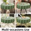 imageSmiry Rectangle Faux Linen Table Cloth Waterproof Burlap Fabric Tablecloth Washable Decorative Farmhouse Table Covers for Kitchen Dining Parties 52x70 Amber BronzeOlive Green