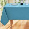 imageSmiry Rectangle Faux Linen Table Cloth Waterproof Burlap Fabric Tablecloth Washable Decorative Farmhouse Table Covers for Kitchen Dining Parties 52x70 Amber BronzeTeal