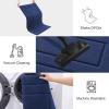 imageSmiry Dog Door Mat for Muddy Paws Indoor Entrance Absorbs Moisture and Dirt LowProfile Washable Front Door Mat for Floor Home Entryway 30x20 Inches GreyNavy Blue