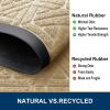 imageSmiry Front Door Mat Outside Entrance Heavy Duty Natural Rubber Doormat Trap Dirt and Moisture Easy Clean Low Profile Patio Porch Welcome Floor Mats for Entry 295x17 Inch Navy BlueBrown