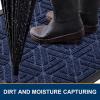 imageSmiry Front Door Mat Outside Entrance Heavy Duty Natural Rubber Doormat Trap Dirt and Moisture Easy Clean Low Profile Patio Porch Welcome Floor Mats for Entry 295x17 Inch Navy BlueNavy Blue