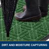 imageSmiry Front Door Mat Outside Entrance Heavy Duty Natural Rubber Doormat Trap Dirt and Moisture Easy Clean Low Profile Patio Porch Welcome Floor Mats for Entry 295x17 Inch Navy BlueGreen