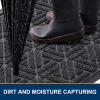 imageSmiry Front Door Mat Outside Entrance Heavy Duty Natural Rubber Doormat Trap Dirt and Moisture Easy Clean Low Profile Patio Porch Welcome Floor Mats for Entry 295x17 Inch Navy BlueGrey