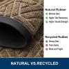 imageSmiry Front Door Mat Outside Entrance Heavy Duty Natural Rubber Doormat Trap Dirt and Moisture Easy Clean Low Profile Patio Porch Welcome Floor Mats for Entry 295x17 Inch Navy BlueBrown