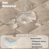imageSmiry Waterproof Dog Bed Cover Blanket Soft Reversible Pet Blanket Washable Leakproof Cats Dogs Couch Cover for Sofa Couch Furniture 30x70 Inch TaupeBeigeTaupeBeige