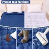 imageSmiry Waterproof Dog Bed Cover Blanket Soft Reversible Pet Blanket Washable Leakproof Cats Dogs Couch Cover for Sofa Couch Furniture 30x70 Inch TaupeBeigeNavyBlue