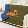 imageSmiry Waterproof Dog Bed Cover Blanket Soft Reversible Pet Blanket Washable Leakproof Cats Dogs Couch Cover for Sofa Couch Furniture 30x70 Inch TaupeBeigeGreenNavy