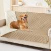 imageSmiry Waterproof Dog Blanket Reversible Dog Bed Cover Pet Blanket Soft Pet Couch Covers for Sofa Washable Bed Couch Sofa Furniture Protector for Puppy Cat Kids 30quotx70quot GreyDark GreyCamelBeige