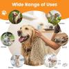 imageSmiry Chenille Dog Drying Towel Extra Absorbent Bath Towel for Mud Dogs Ultra Soft Quick Dry Pet Wash Mitt for Bathing Grooming and PostWalk Cleaning 31x13 Inches GreyBeige