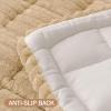 imageSmiry Couch Cover for Dogs Washable Non Slip Fuzzy Pet Couch Covers for 3 Cushion Sofa Pet Friendly Thick Soft Sofa Slipcovers Cushion Protector Dark Grey 276quot x 59quotCamel