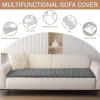 imageSmiry Couch Cover for Dogs Washable Non Slip Fuzzy Pet Couch Covers for 3 Cushion Sofa Pet Friendly Thick Soft Sofa Slipcovers Cushion Protector Dark Grey 276quot x 59quotDark Grey