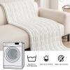 imageSmiry Couch Cover for Dogs Washable Non Slip Fuzzy Pet Couch Covers for 3 Cushion Sofa Pet Friendly Thick Soft Sofa Slipcovers Cushion Protector Dark Grey 276quot x 59quotWhite